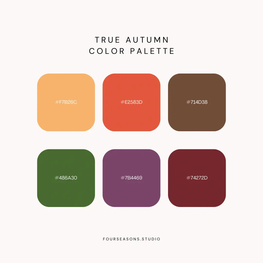 Fall Color Analysis Frame Ultimate Guide to True Autumn Color Analysis: Colors, Styles & Tips ...